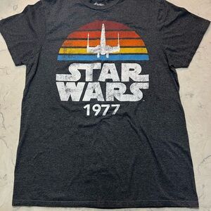 Star Wars 1977 Retro T-Shirt - Dark‎ Gray